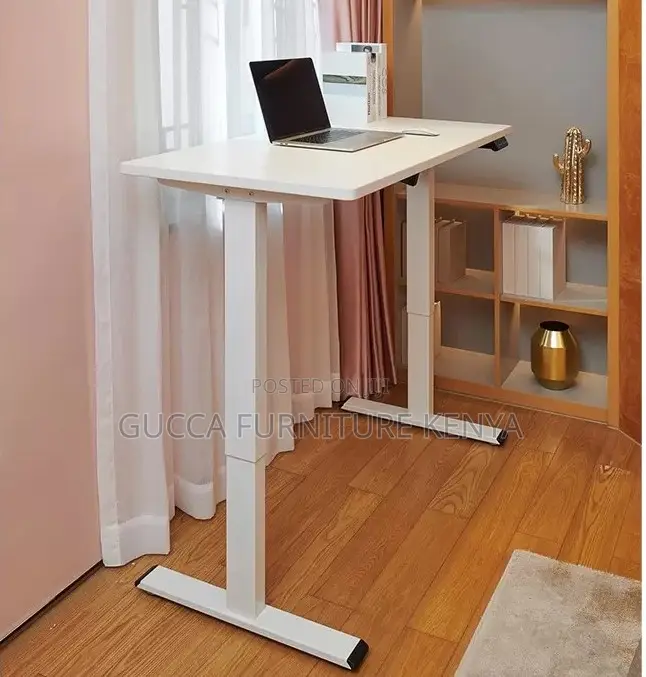 Office Desk:120cm Electric Rise-and-Fall Work Office Desk
