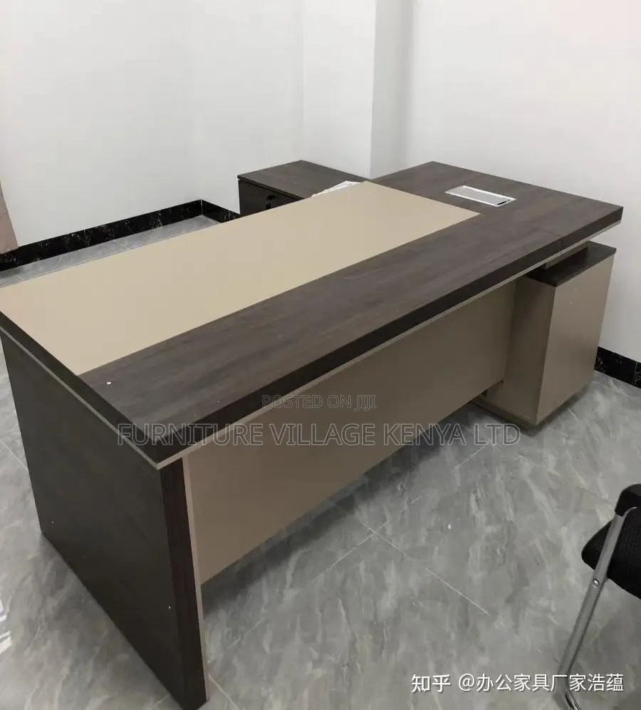 Office Desk:Stylish L-Shape Corner Wooden Desk (160cm)