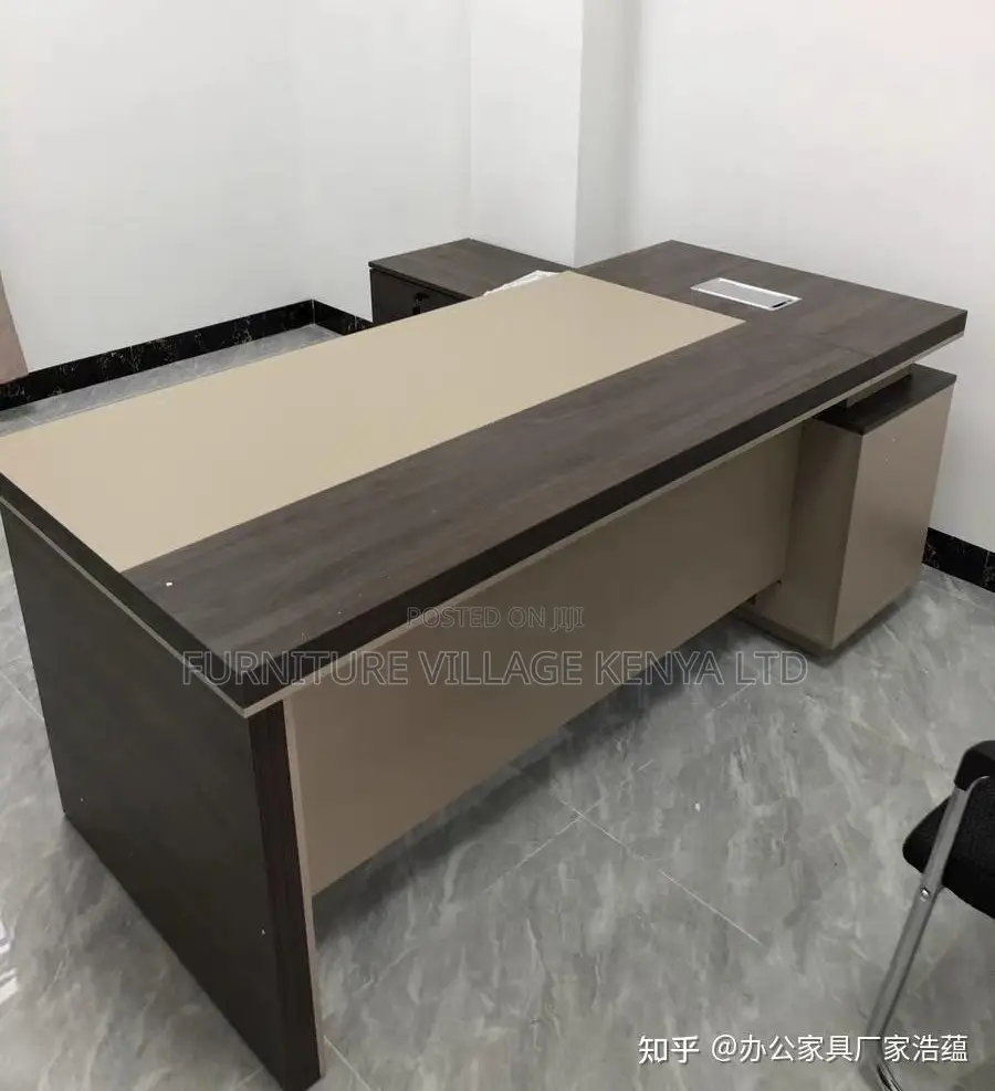 Office Desk:Stylish L-Shape Corner Wooden Desk (160cm)
