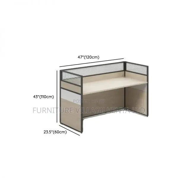 Workstations:Office Compact Modular Desk for One