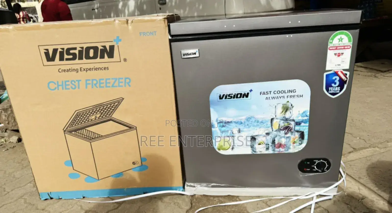 New Model Vision Plus Chest Freezer 
150l
*Model-vpcf150f