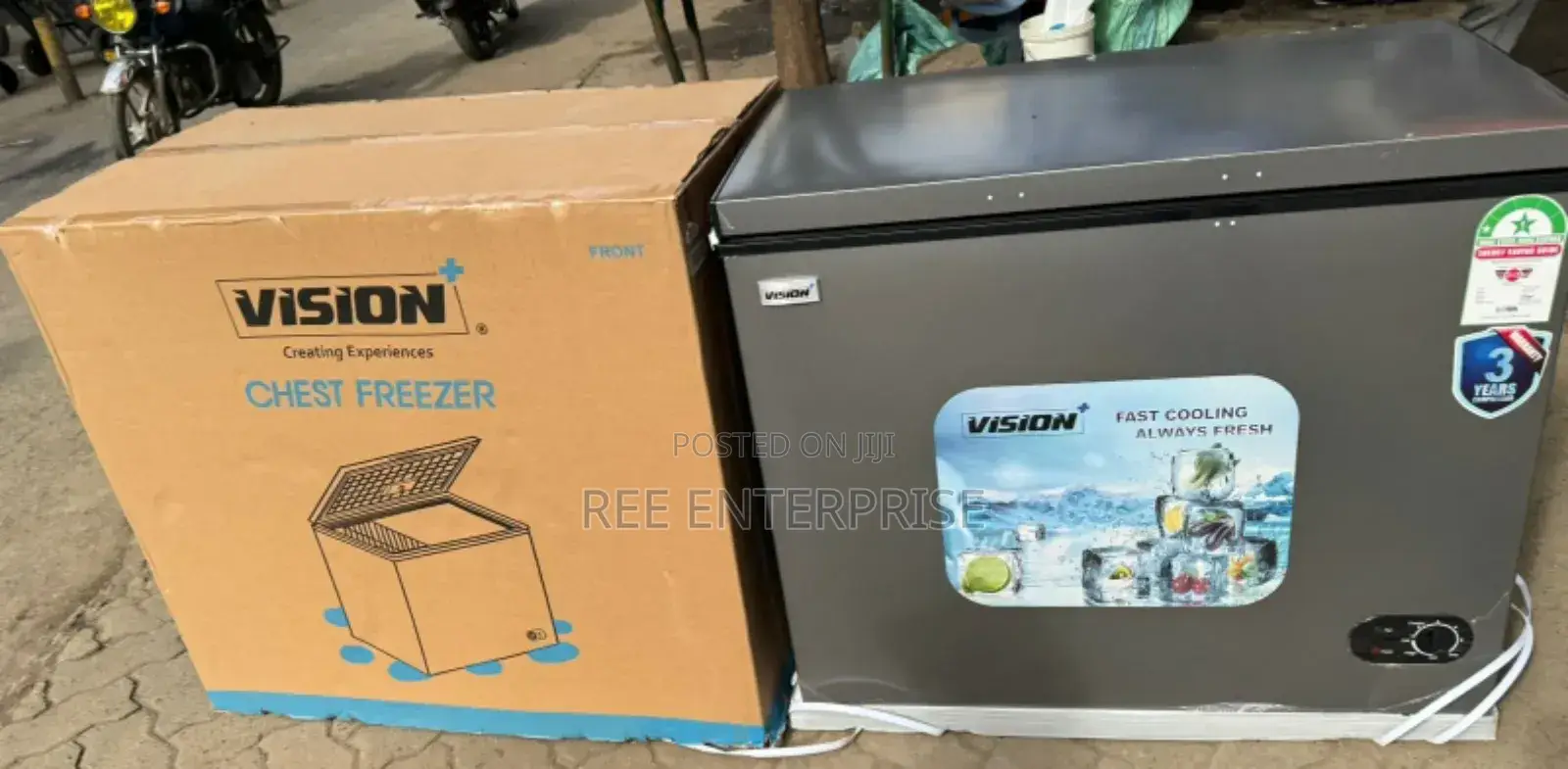 Model-vpcf200f Vision Plus Chest Freezer 200 Litres