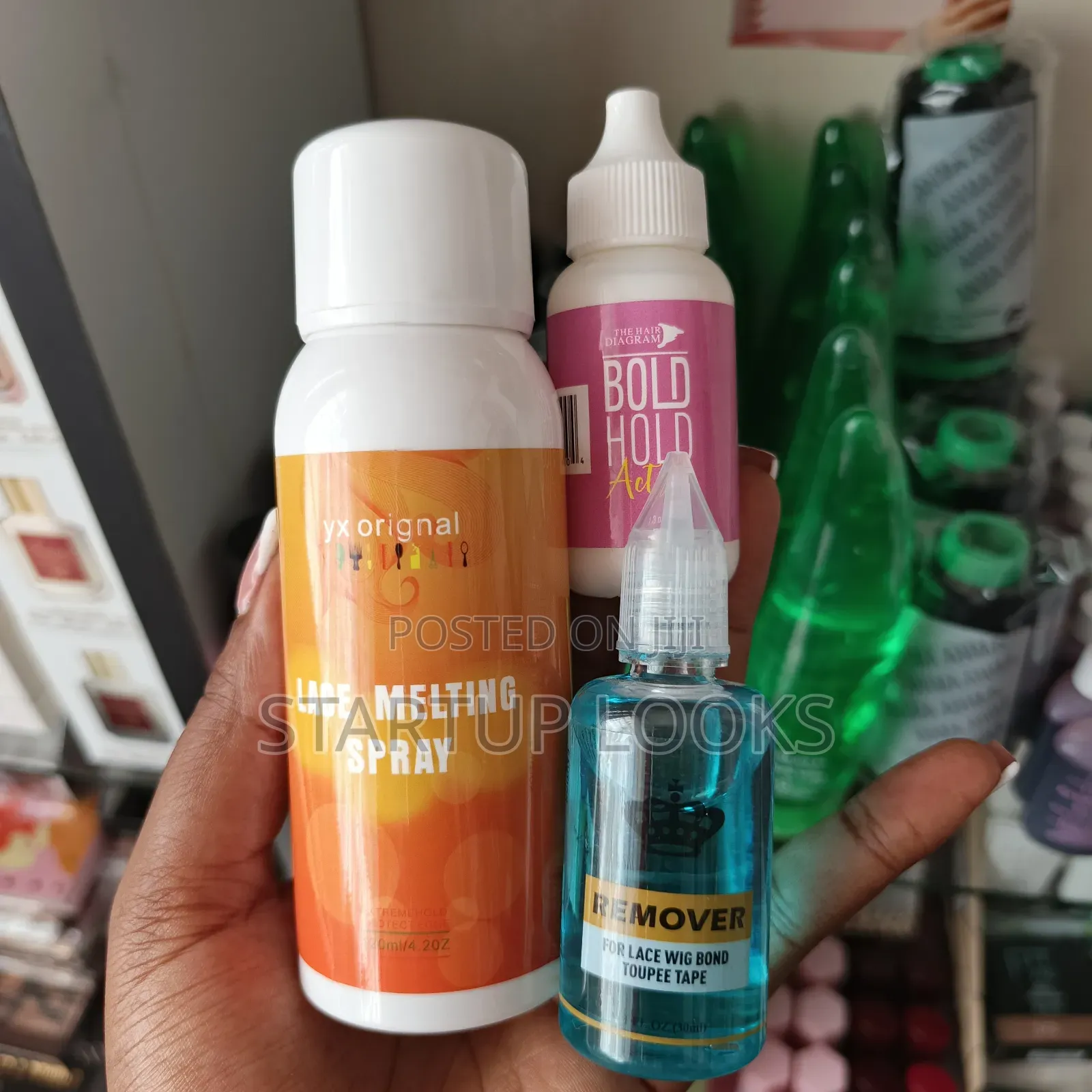 3pcs Lace Melting Spray + Bold Hold Glue + Remover