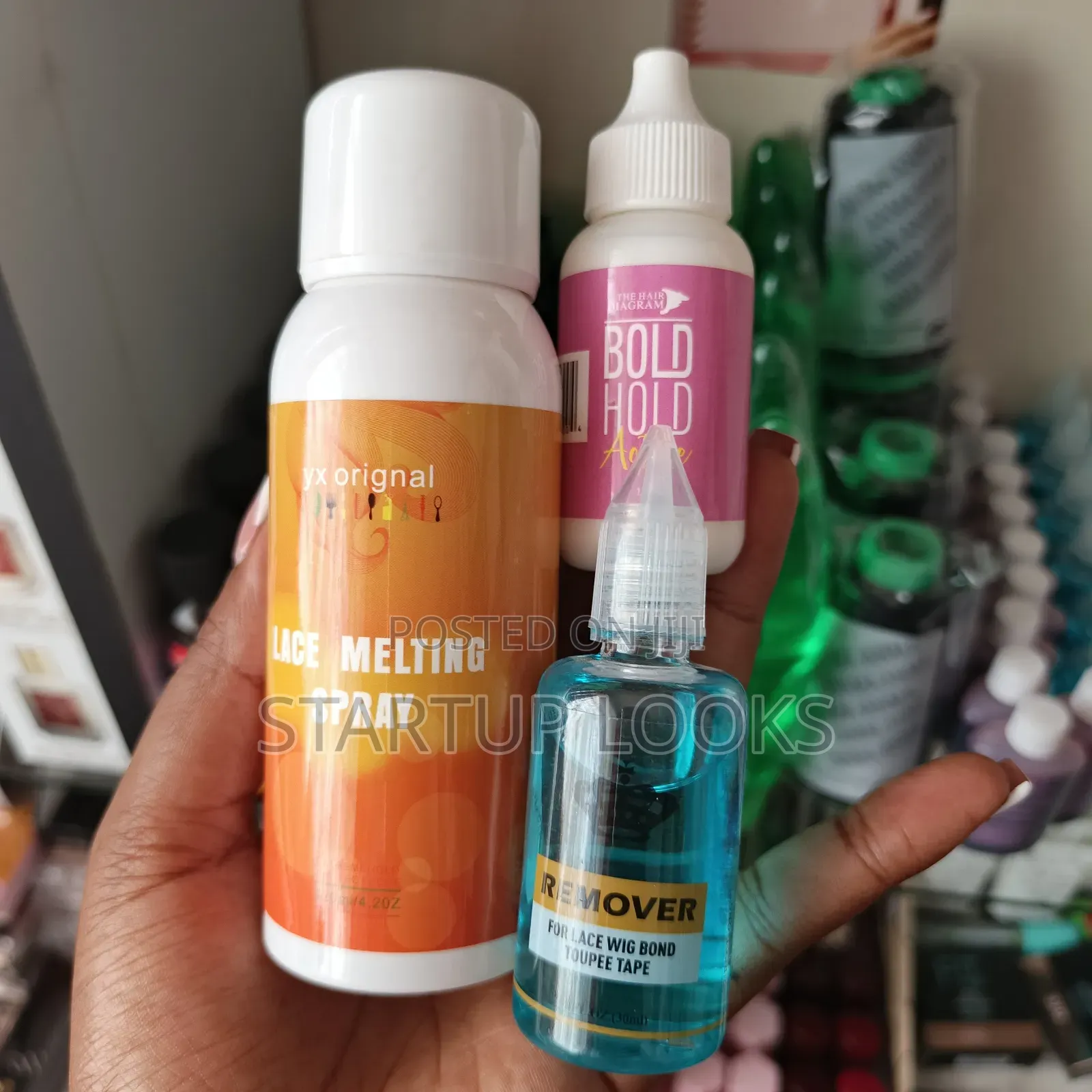 3pcs Lace Melting Spray + Bold Hold Glue + Remover