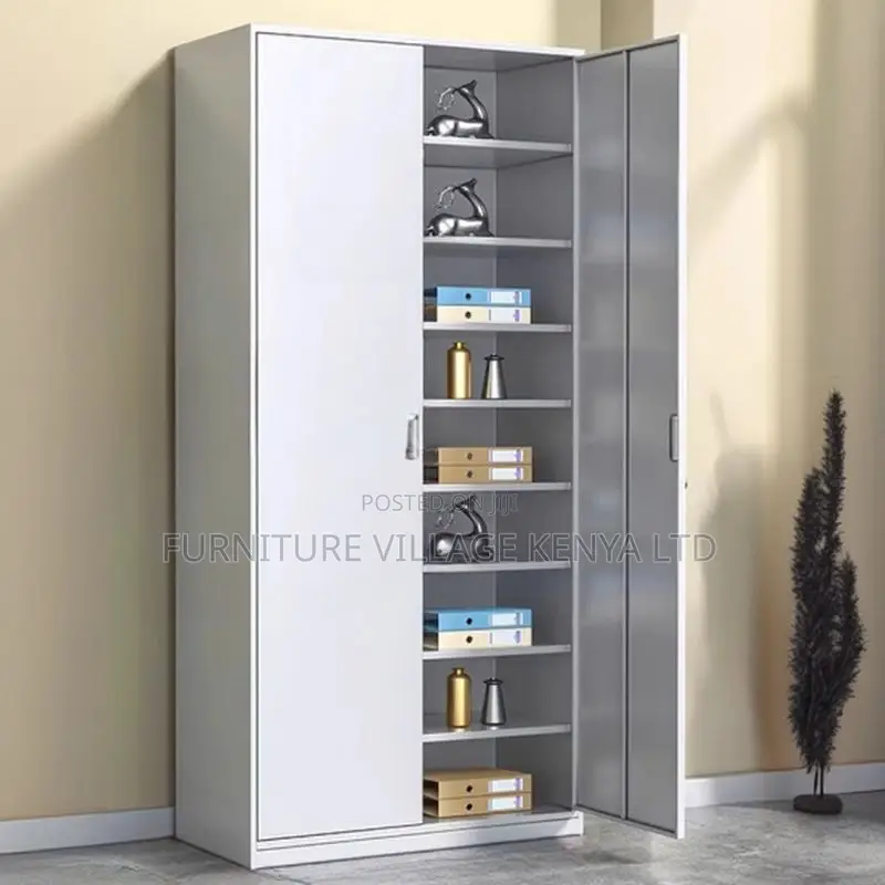 Cabinets:Metallic 2-Door Office Storage Locker-Lockable