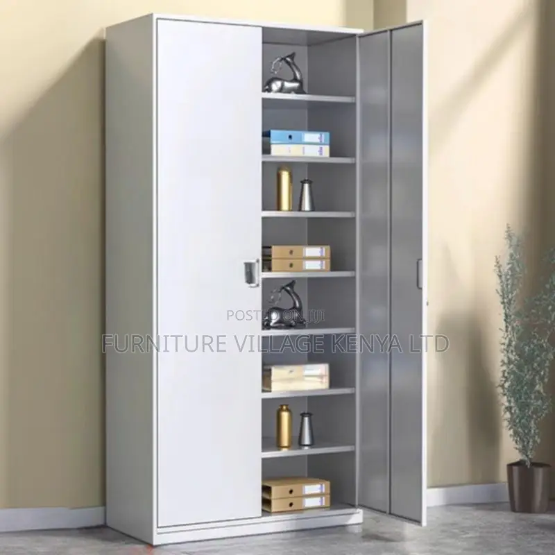Cabinets:Metallic 2-Door Office Storage Locker-Lockable