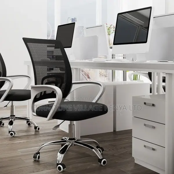 Office Chair:Mobile Clerical Ergonomic Mesh Office Seat