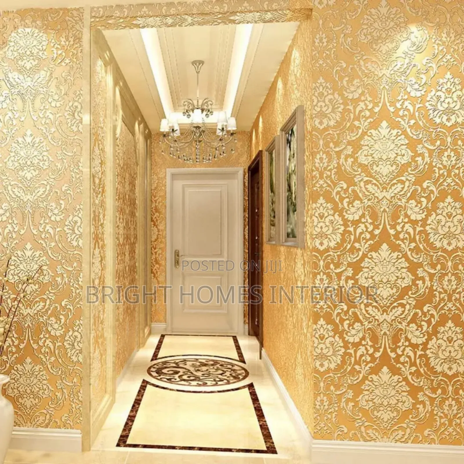 Cream Floral Wallpaper Available New Stock