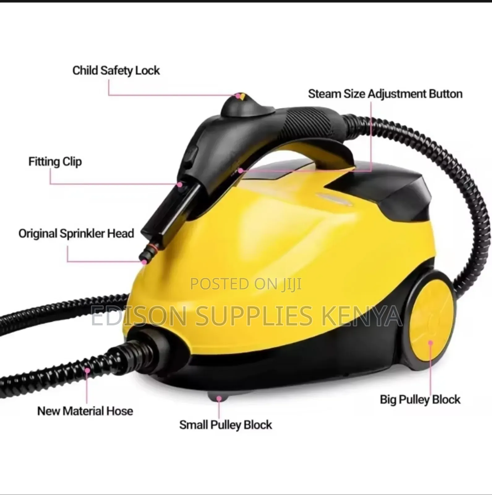Steam Cleaner 2000w High Pressure Steam Wash Machine