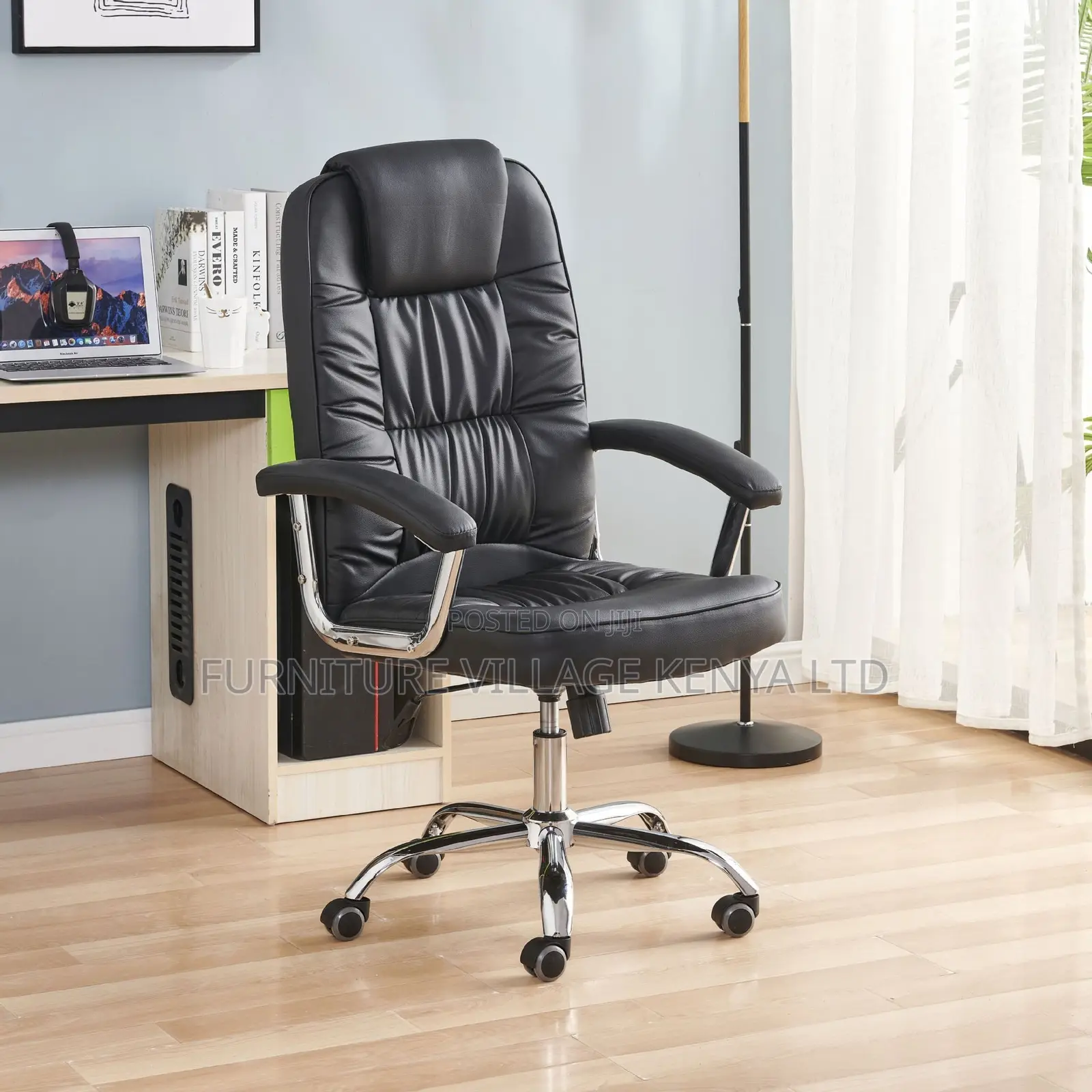 Office Chair:Leather Conference Room Boss Office Fixed Seat
