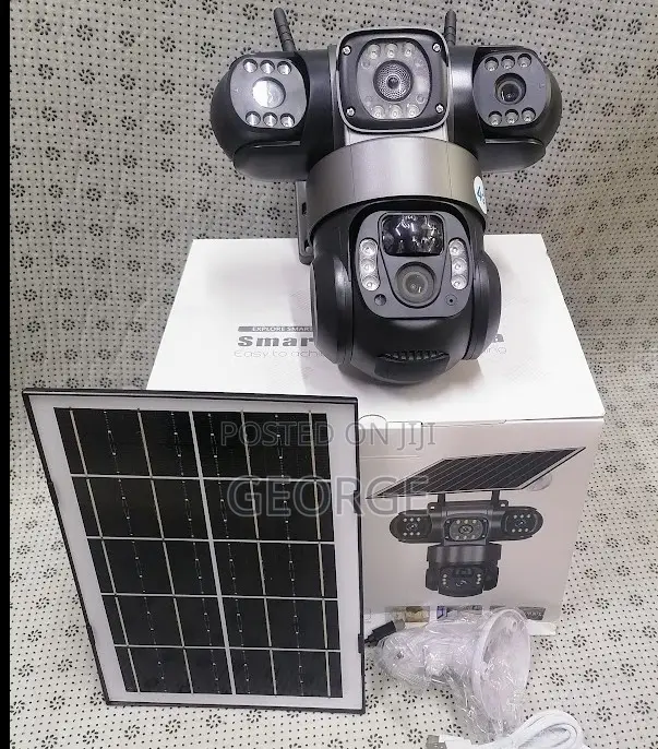 CCTV Survelliance 4g Camera Solar Triple Lens
