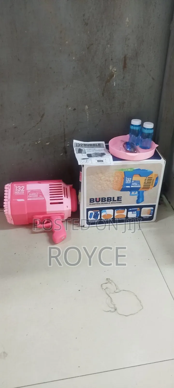 132 Holes Electric Bubble Gun