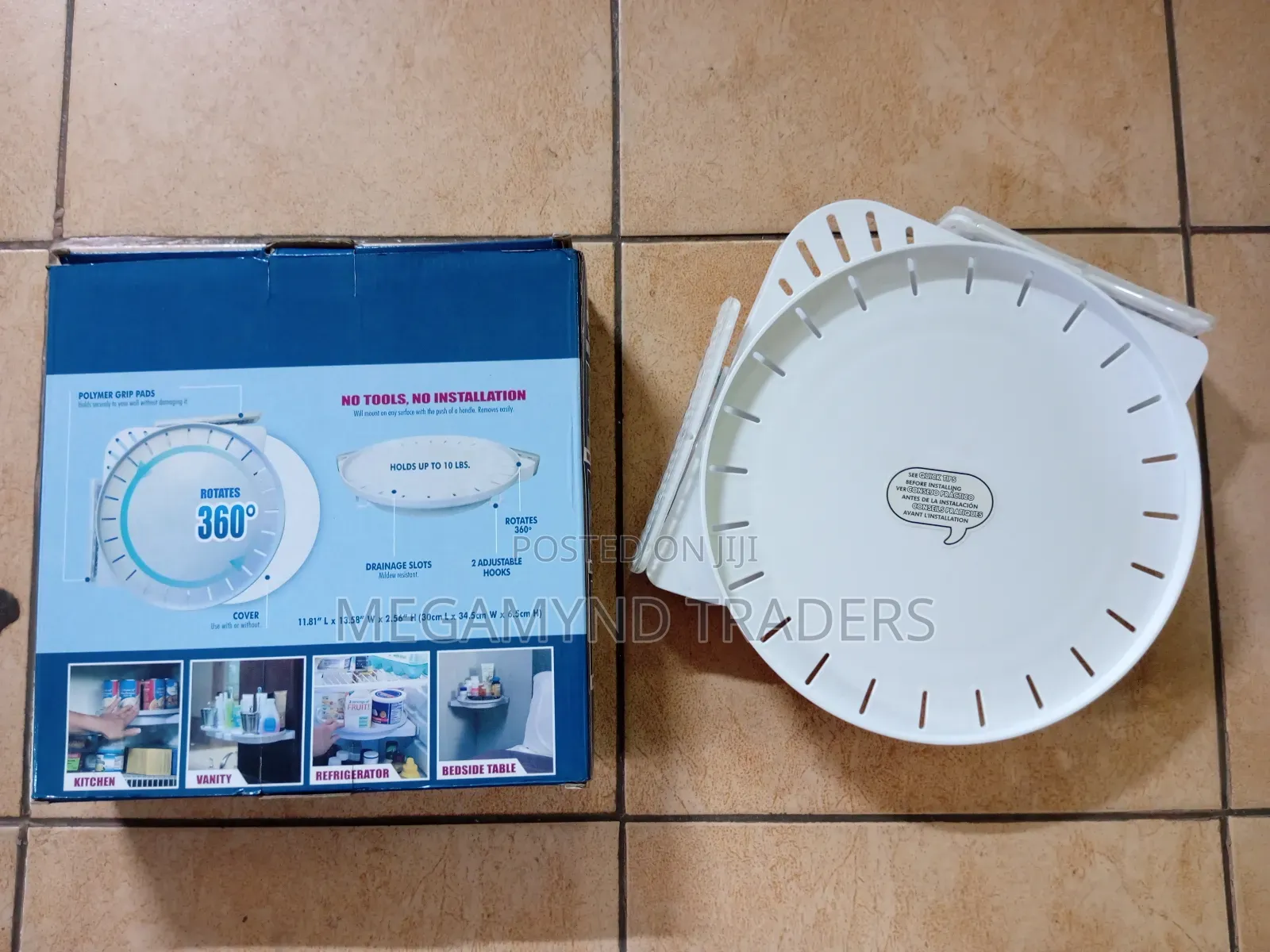 Rotating Corner Shelf 360 Degree/Wall - Mounted Corner Shelf