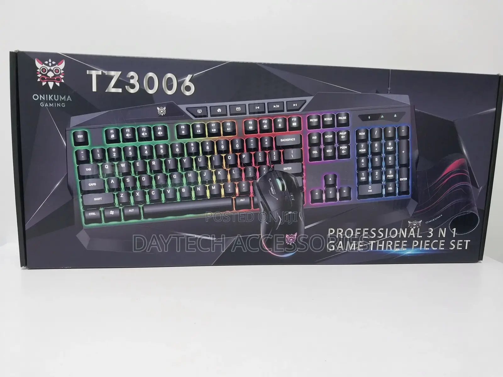 Onikumatz3006 RGB Gaming Keyboard Mouse Set With Mouse Pad