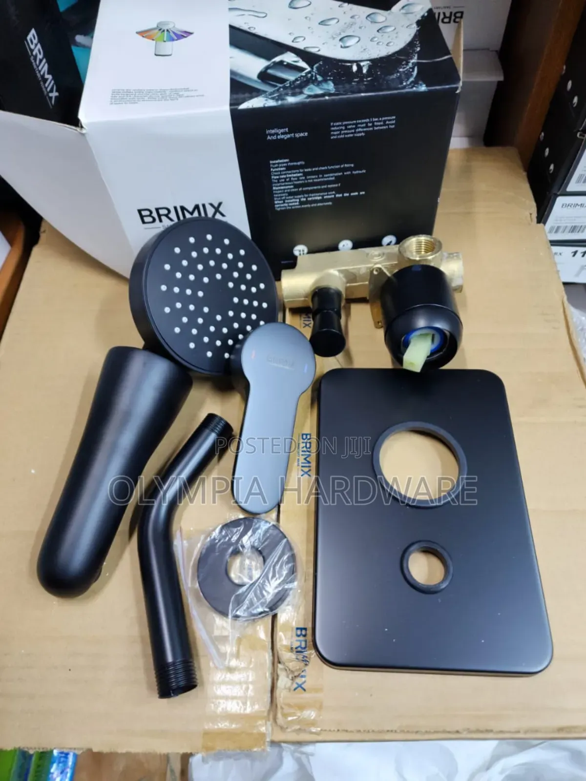 Brimix 4way Concealed Shower Mixer (Black)