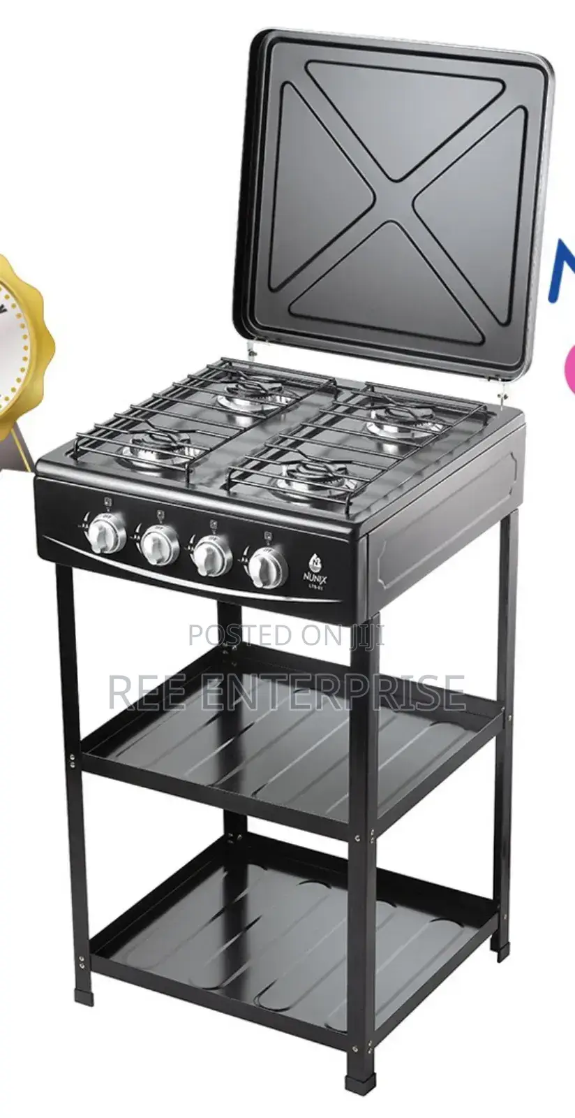 New Model Nunix Full Gas Standing Cooker With Shelf