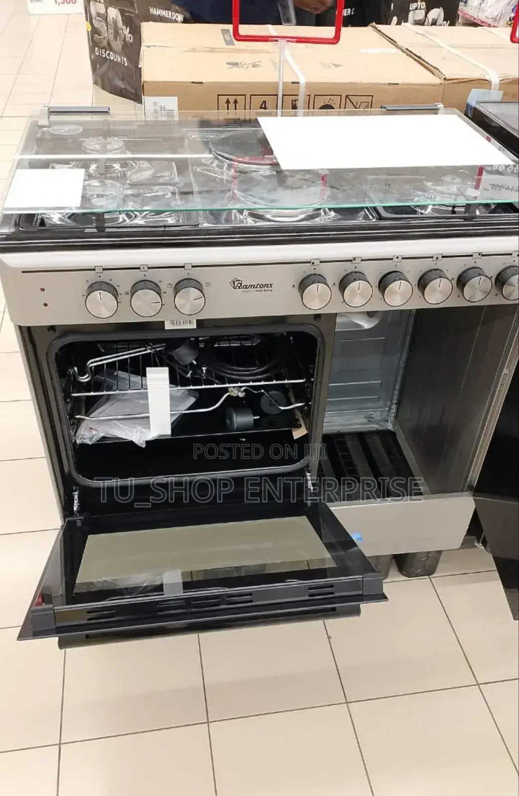 Ramtons Rf/496- 60*90 Stainless Steel Cooker (1yr Wrty