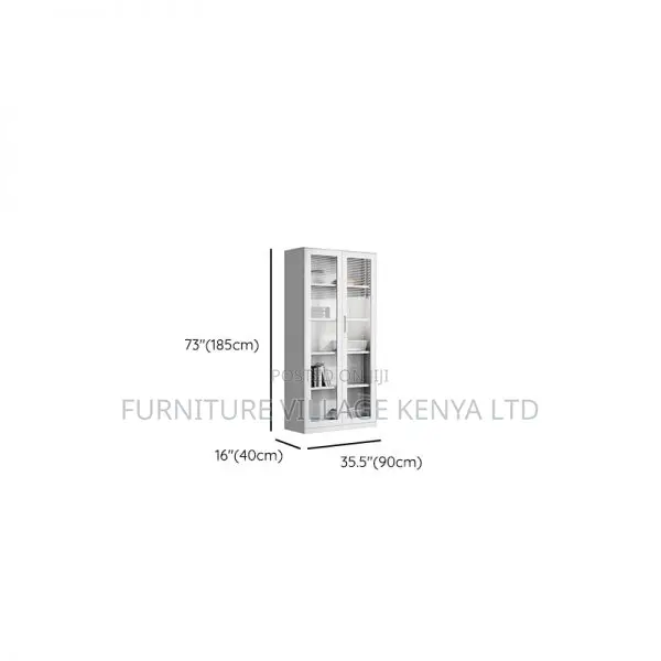 Cabinets:Two-Door Glass Office Filing and Display Cabinet