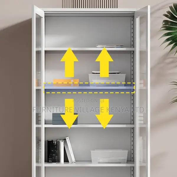 Cabinets:Two-Door Glass Office Filing and Display Cabinet