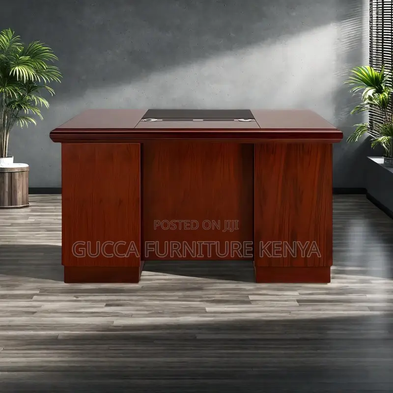 Office Desk:Executive Office Mahogany Drawer Desk-120cm