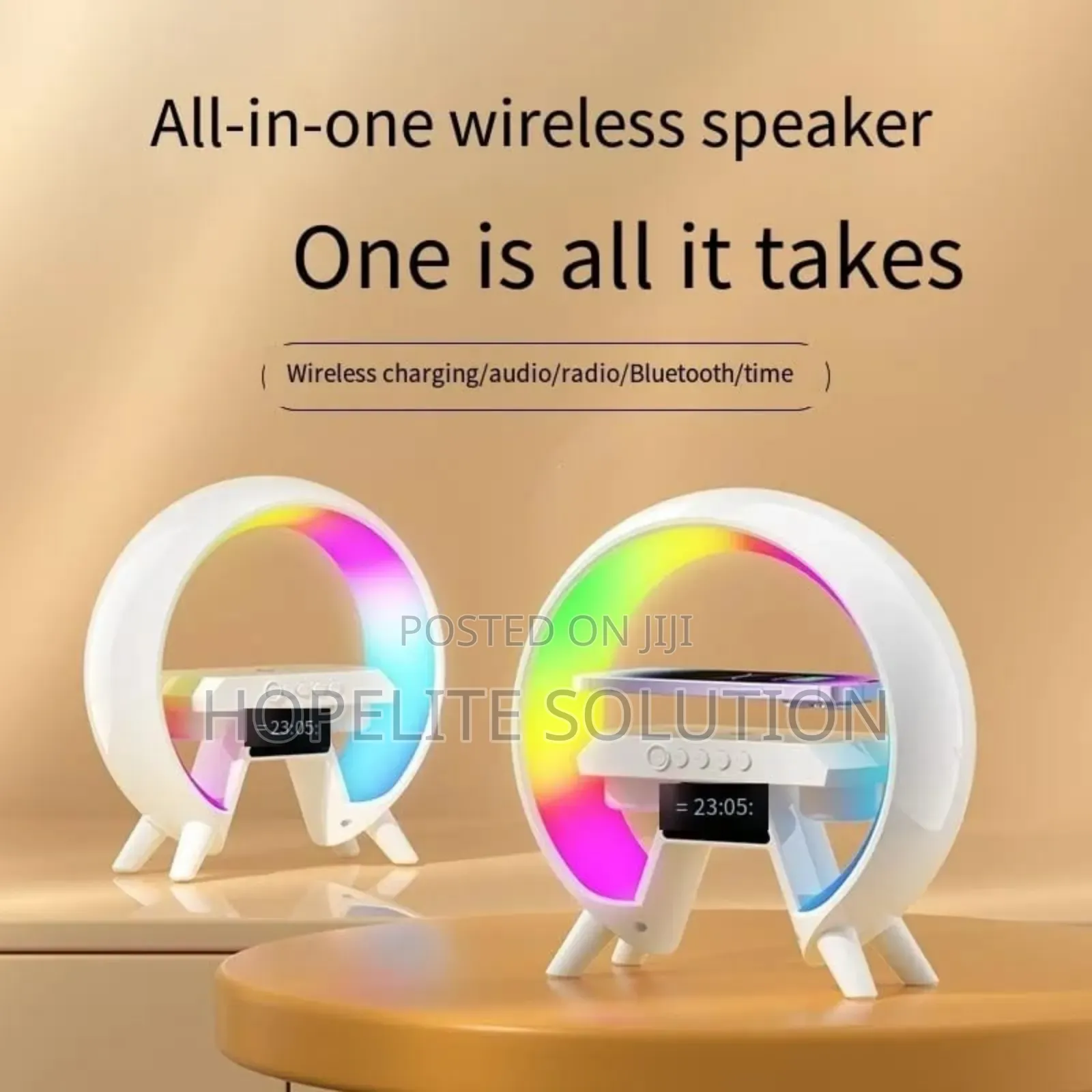 Wireless Charger Lamp/Bluetooth Speaker