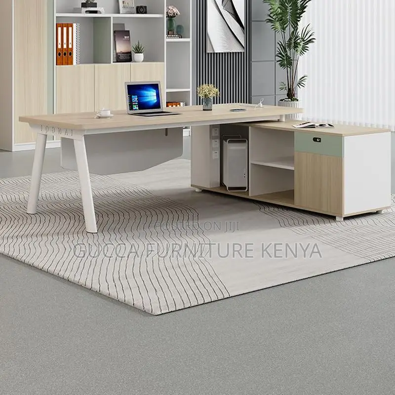Desk's:180cm Office Desk With Built-in Cable Organization