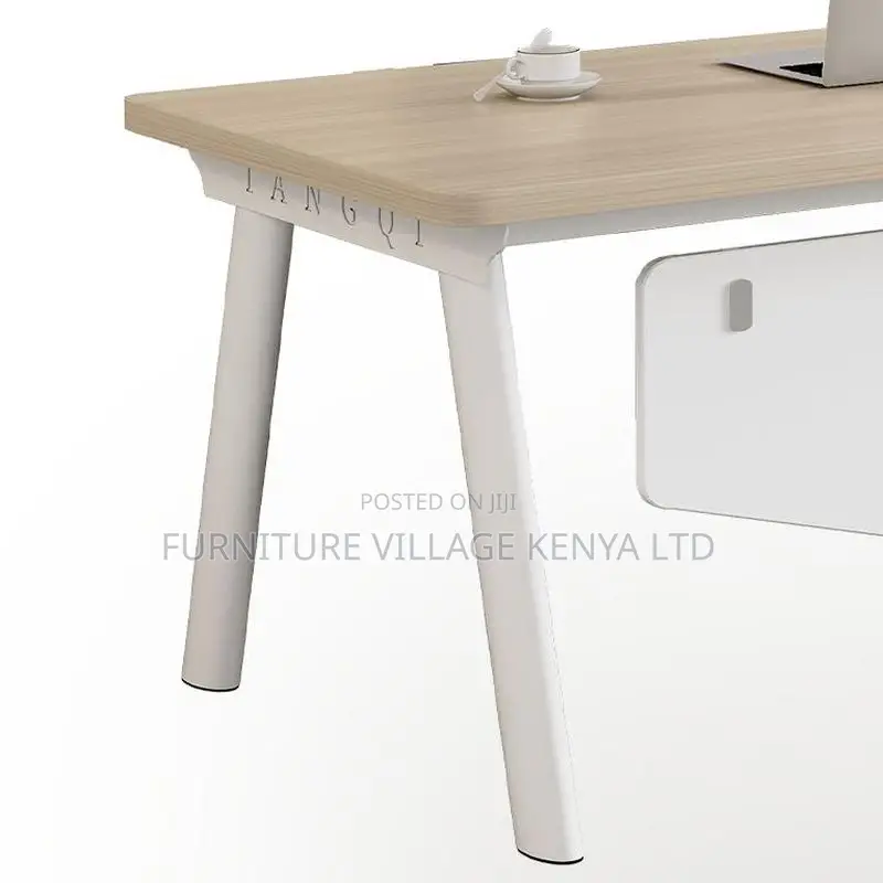 Office Desk:180cm Workstation Desk -Built-in Wire Organizer