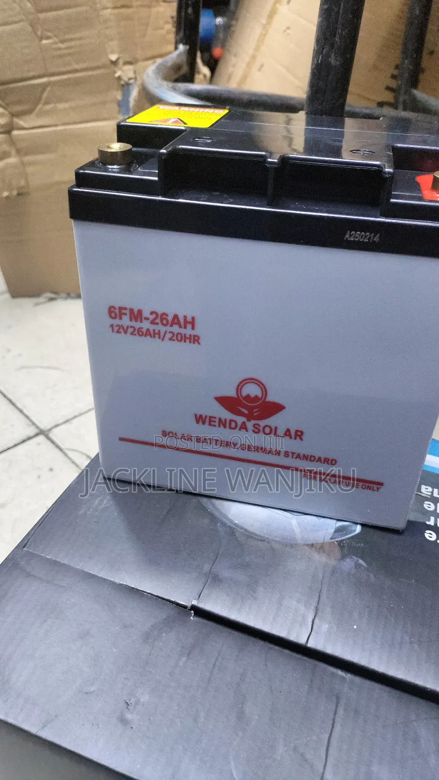 26ah 12v Wenda Solar Battery/ Affordable Solar Battery