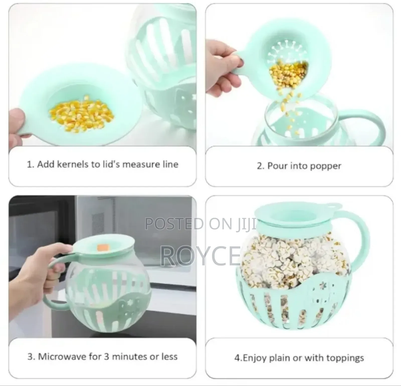 Microwave Popcorn Maker - 2.2litres