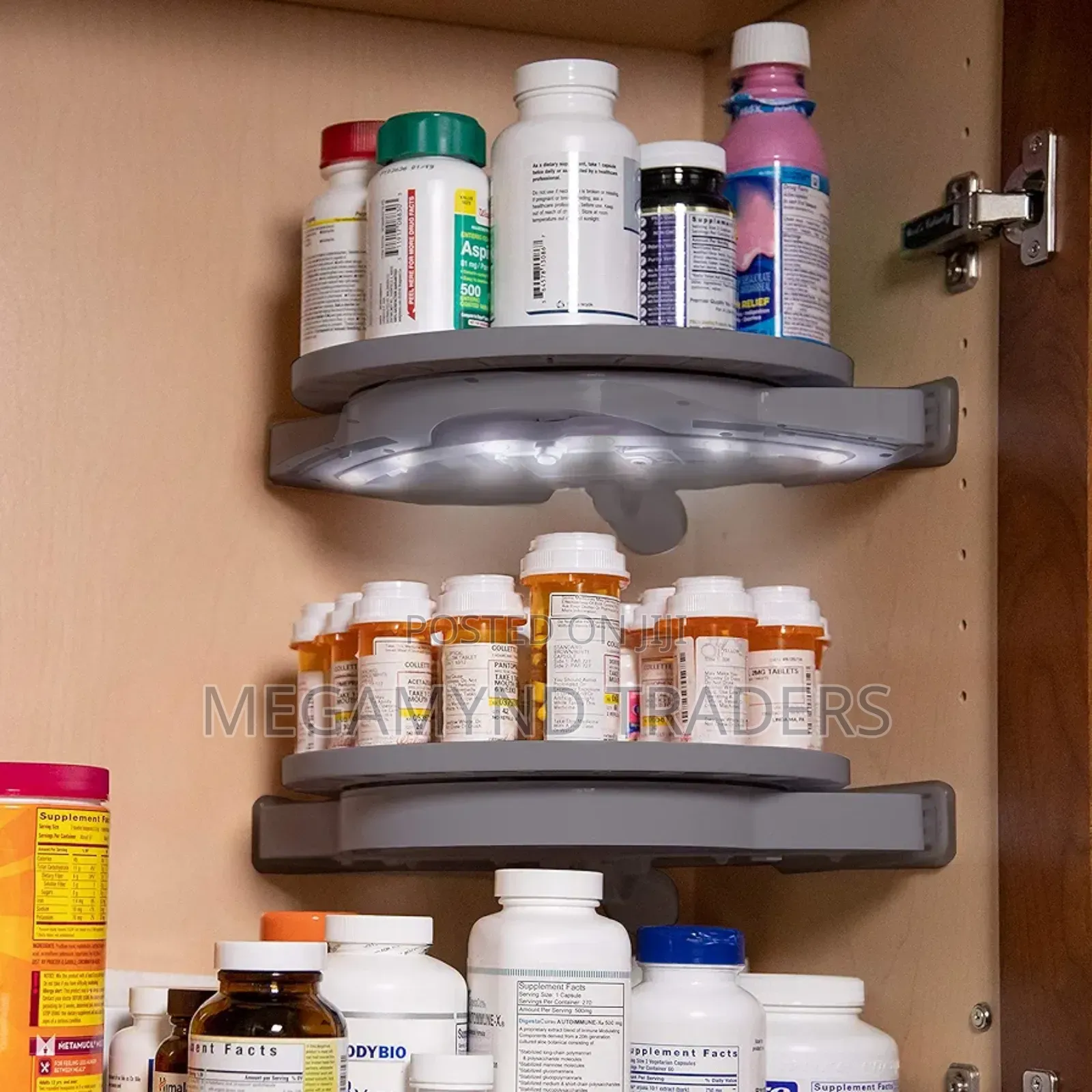 Rotating Corner Shelf 360 Degree/Wall - Mounted Corner Shelf