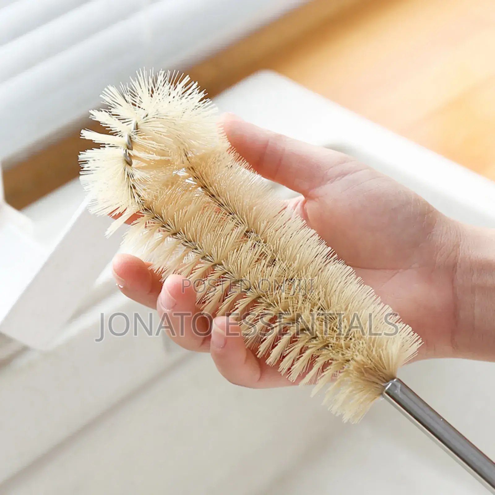 4 Pc Long Wooden Bottle, Cups Cleaning Brushes