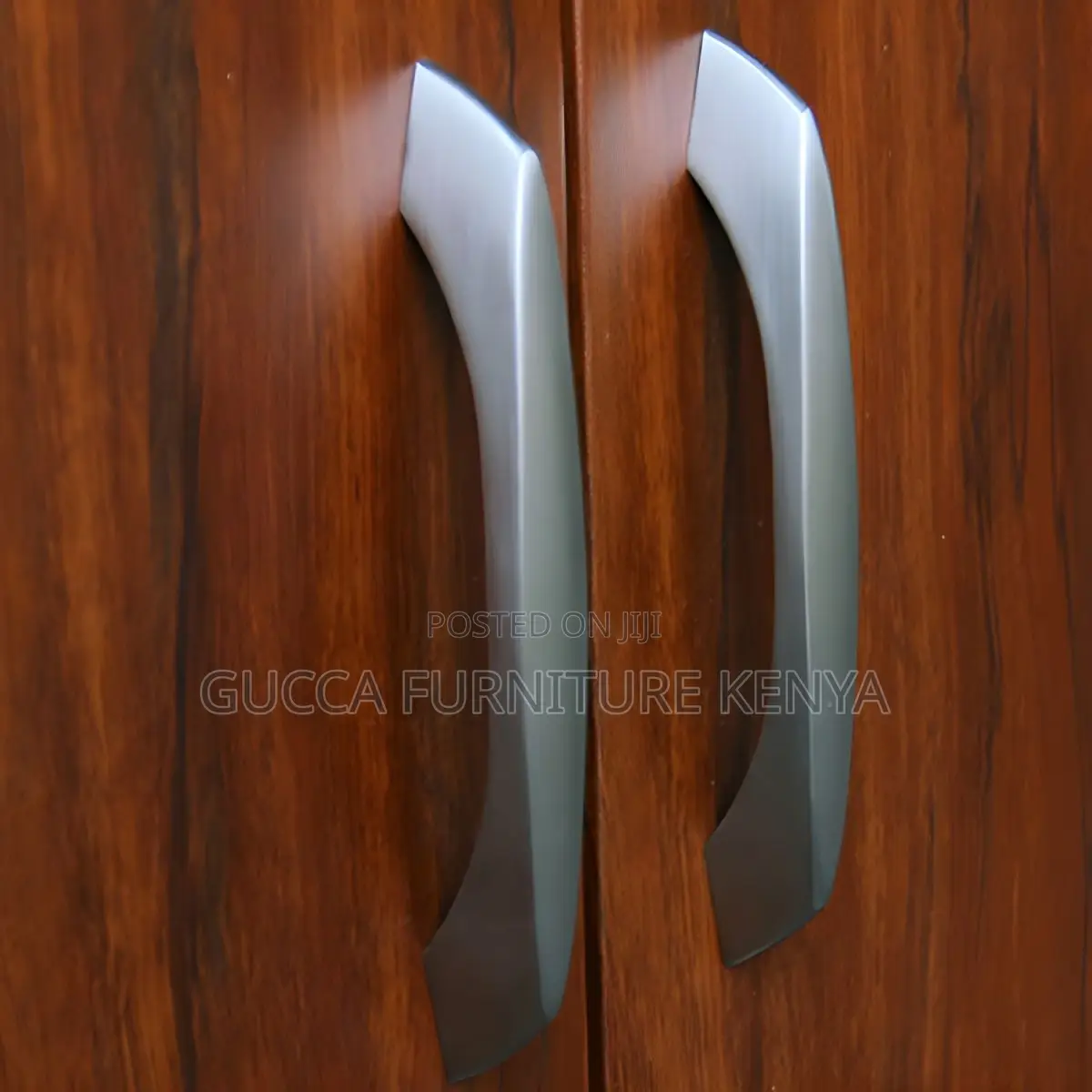 Cabinets: Walnut/ White 2-Door Filling Credenza Cabinet