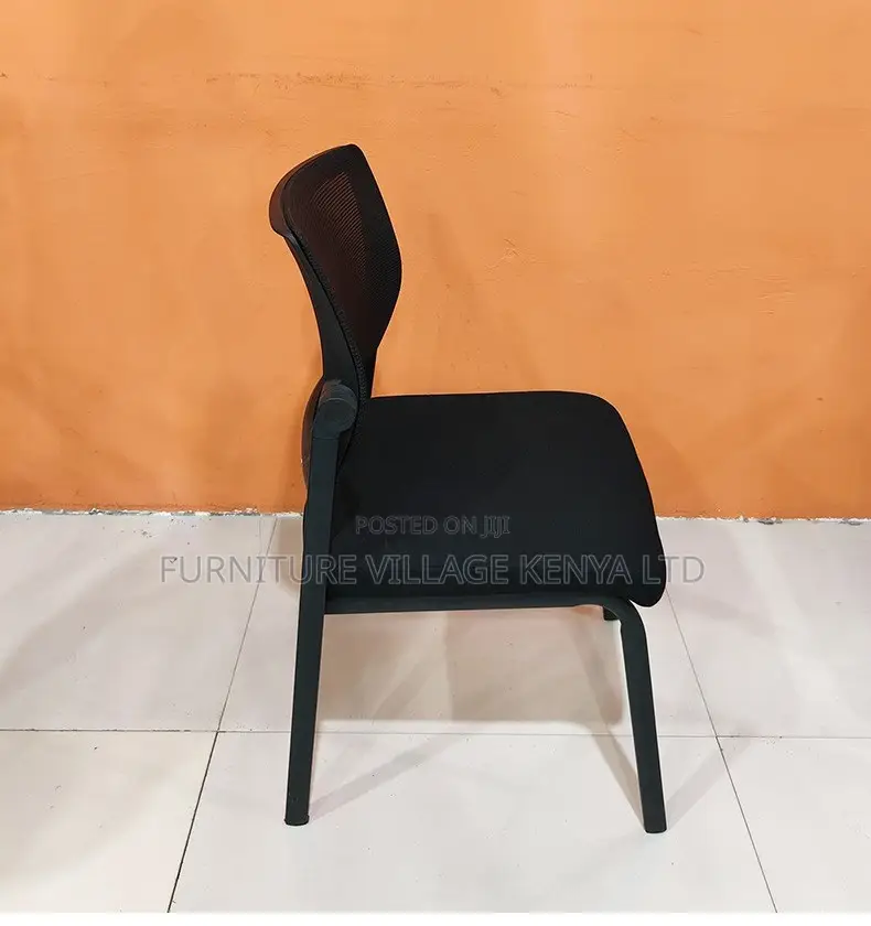 Office Chair:Comfortable Armless Study Chair -Mesh Backrest
