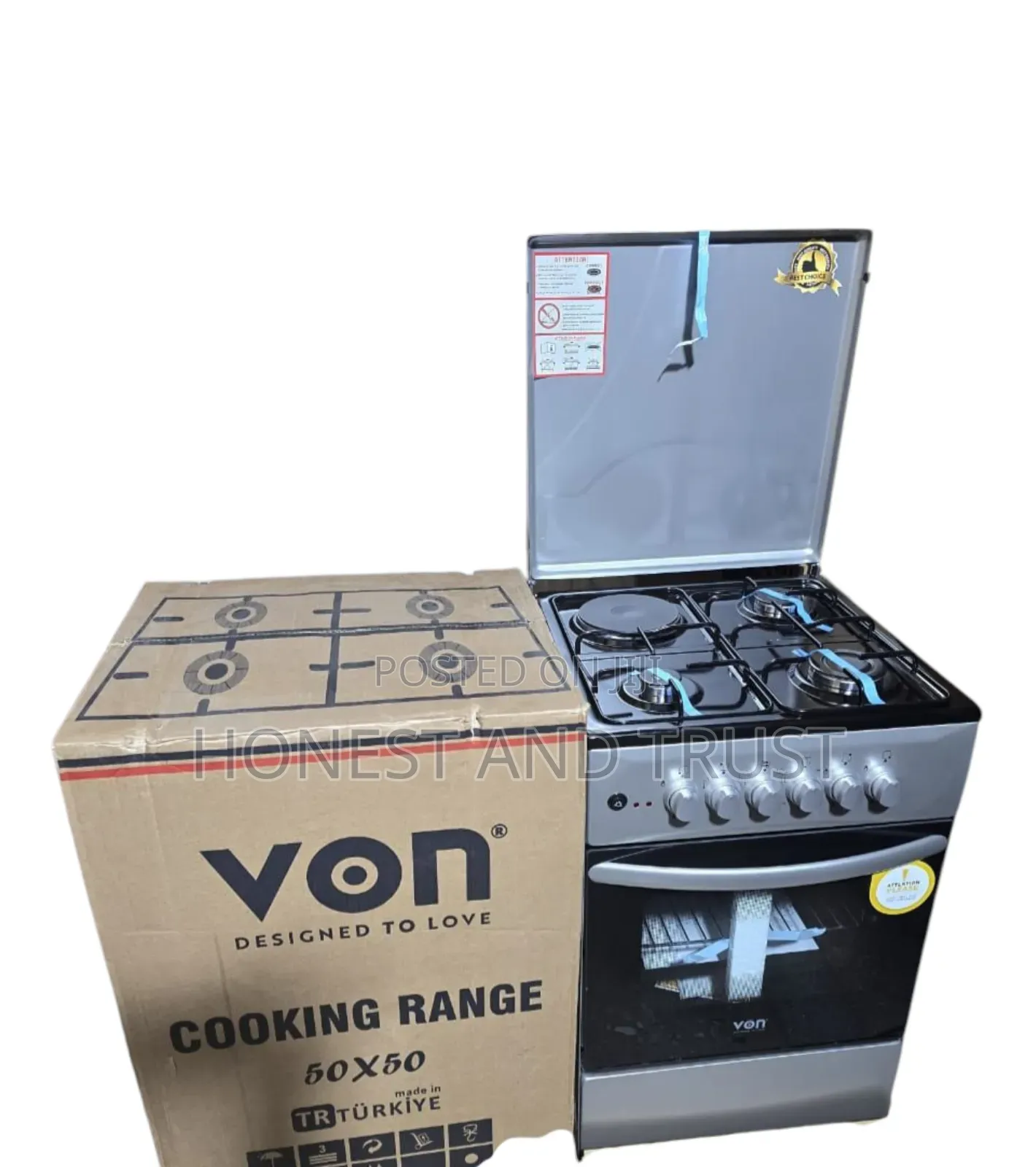 Von 50*50 Standing Cooker With Electric Oven