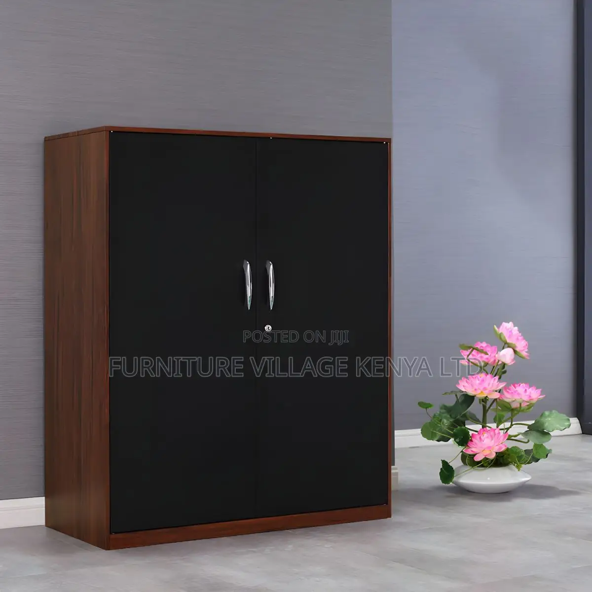 Cabinets:Elegant 2-Door Credenza for File Organization