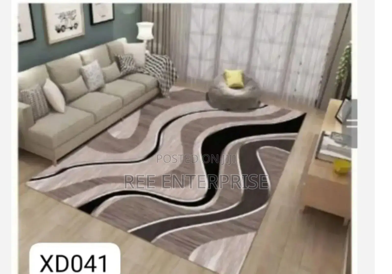 Soft Textured Fabric 5*8 3d Carpet