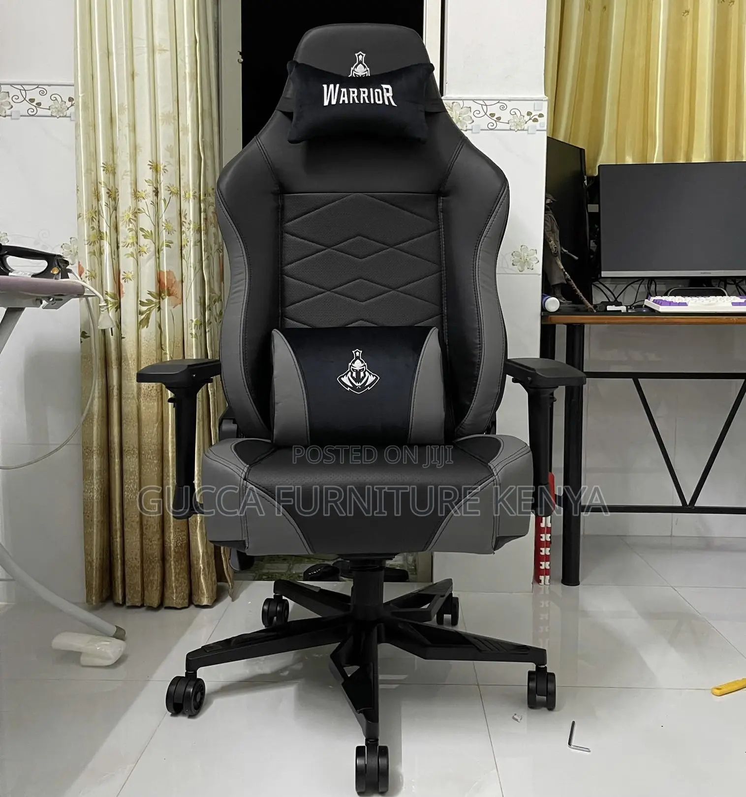 Office Chair:Scratch-Resistant Pu Leather Modern Gamer Chair