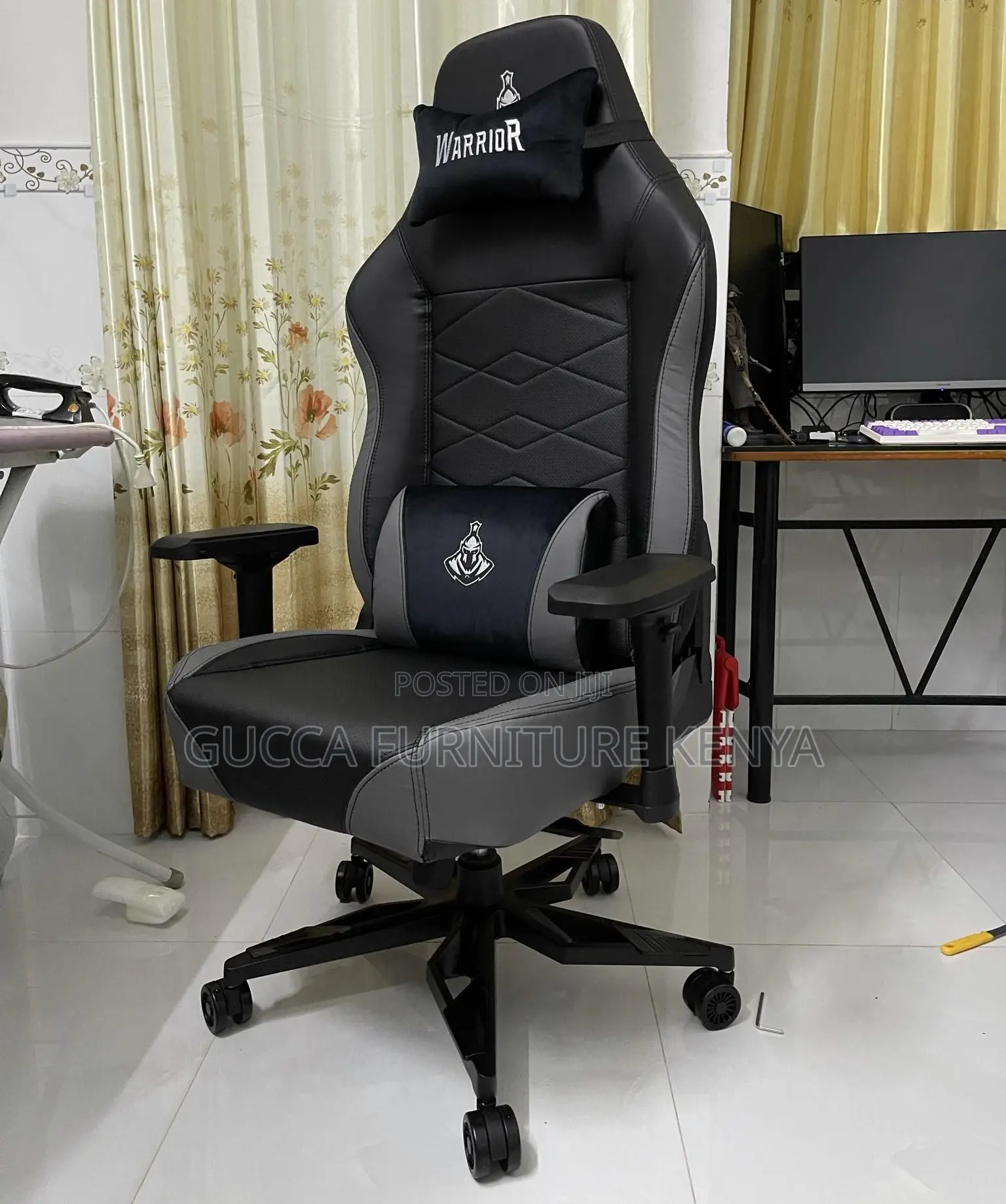 Office Chair:Scratch-Resistant Pu Leather Modern Gamer Chair