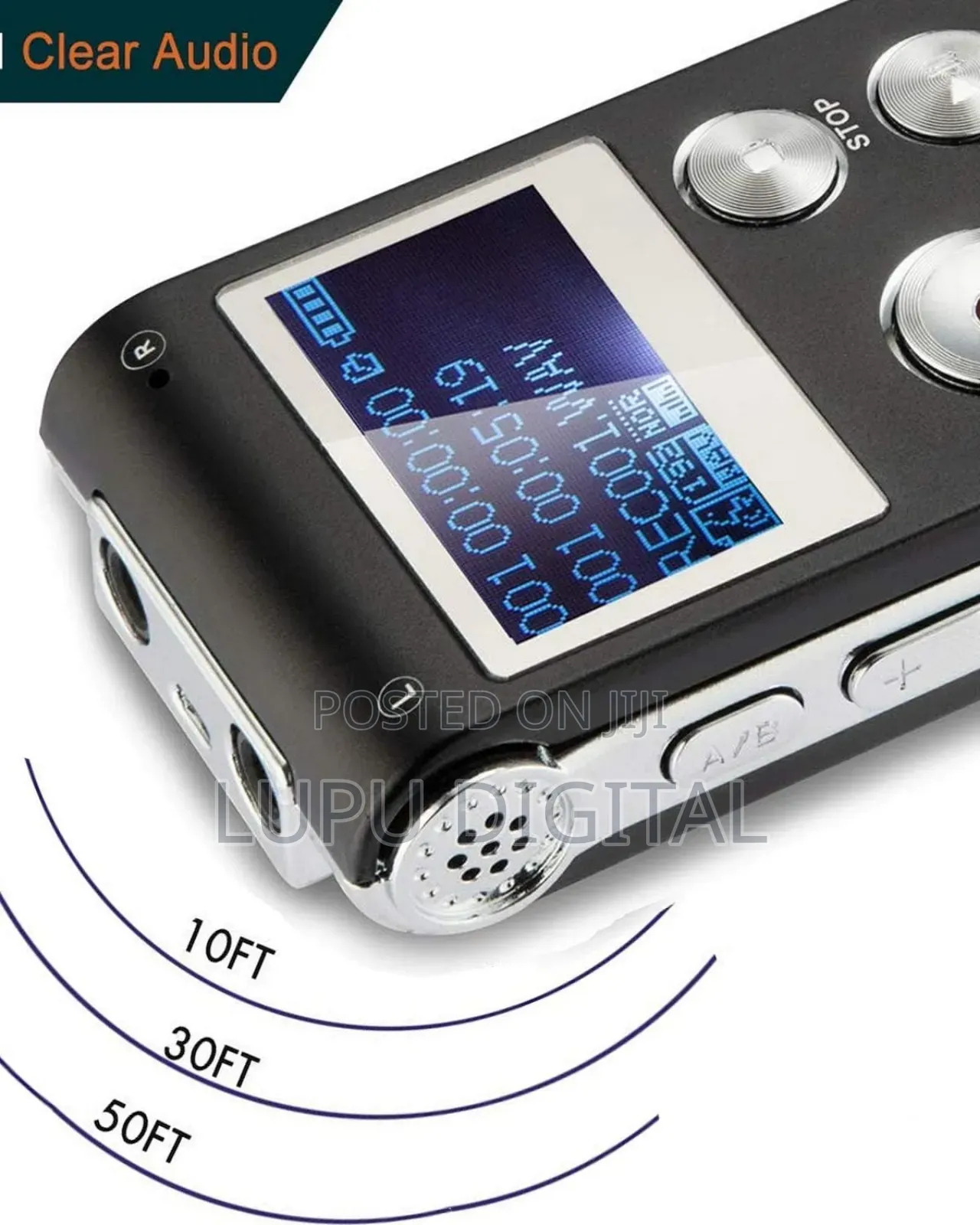 8gb Digital Voice Activated Recorder With Playback Portable