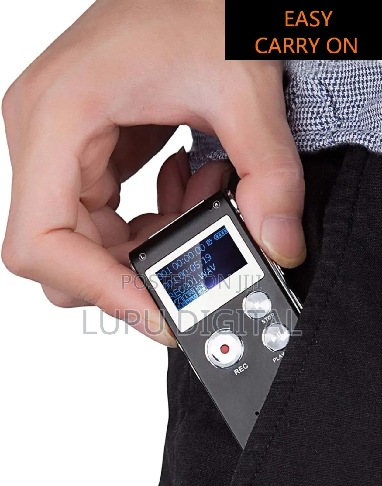 8gb Digital Voice Activated Recorder With Playback Portable