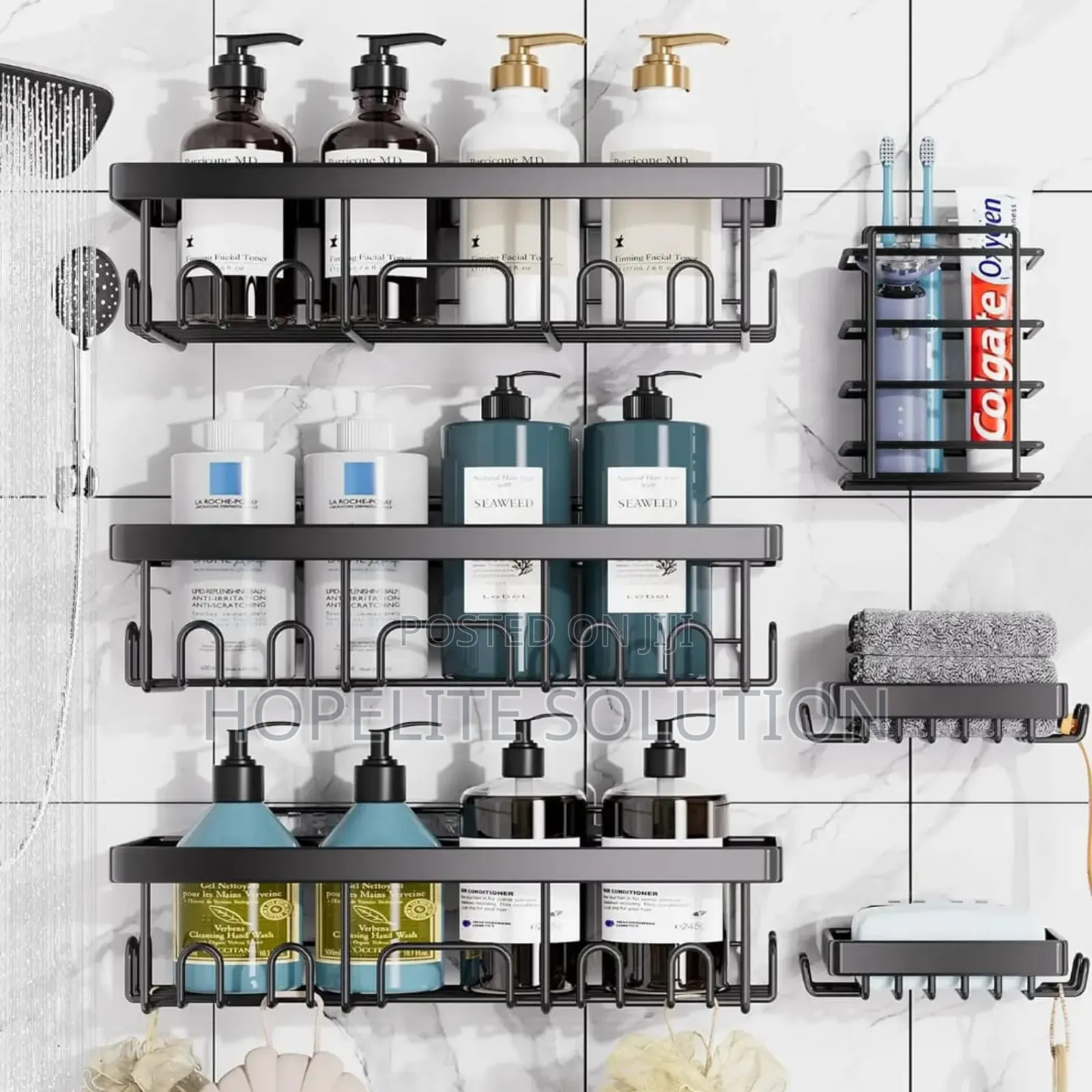 6 PCS Bathroom Organizer