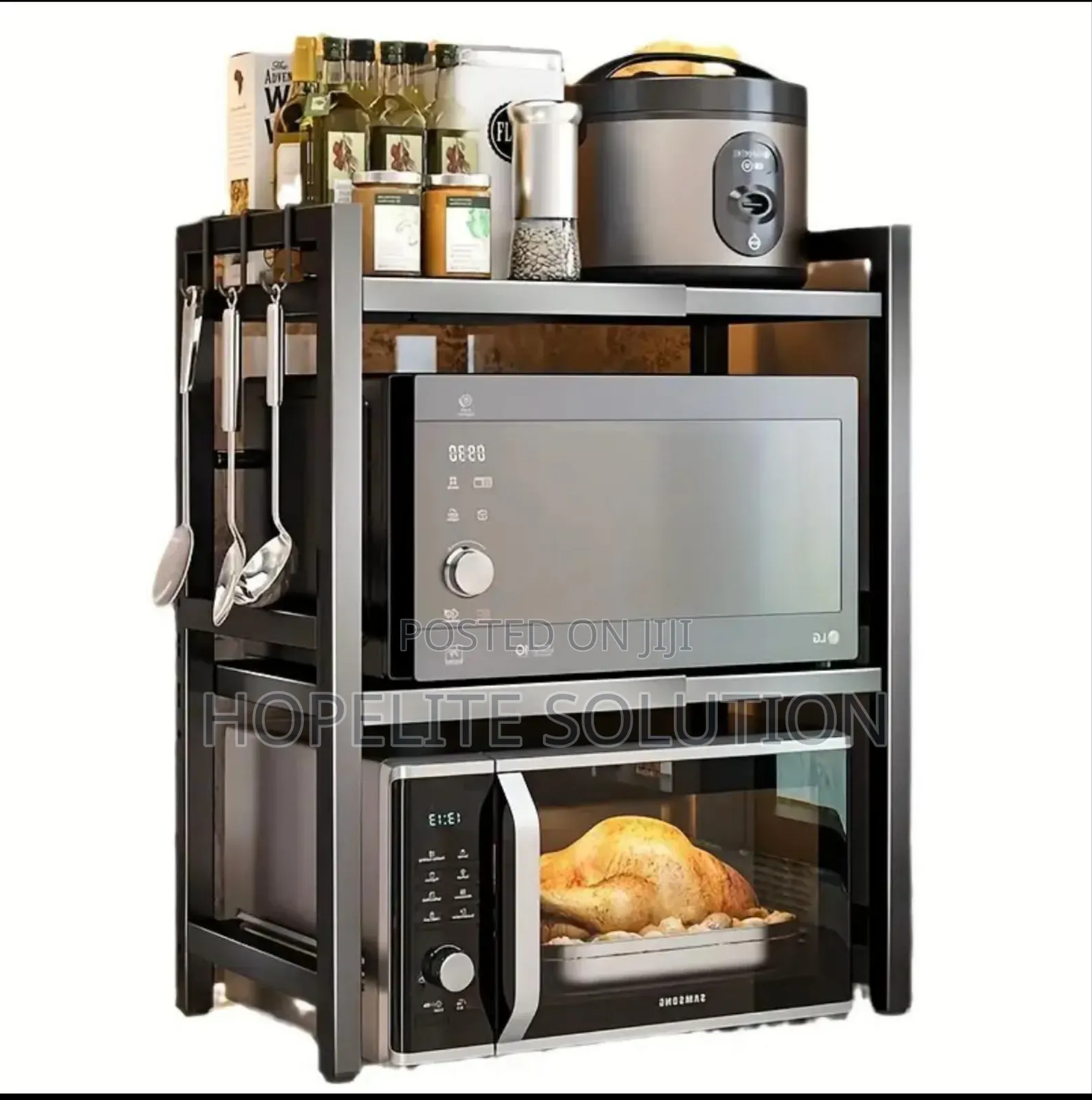 Double Layer Microwave Stand