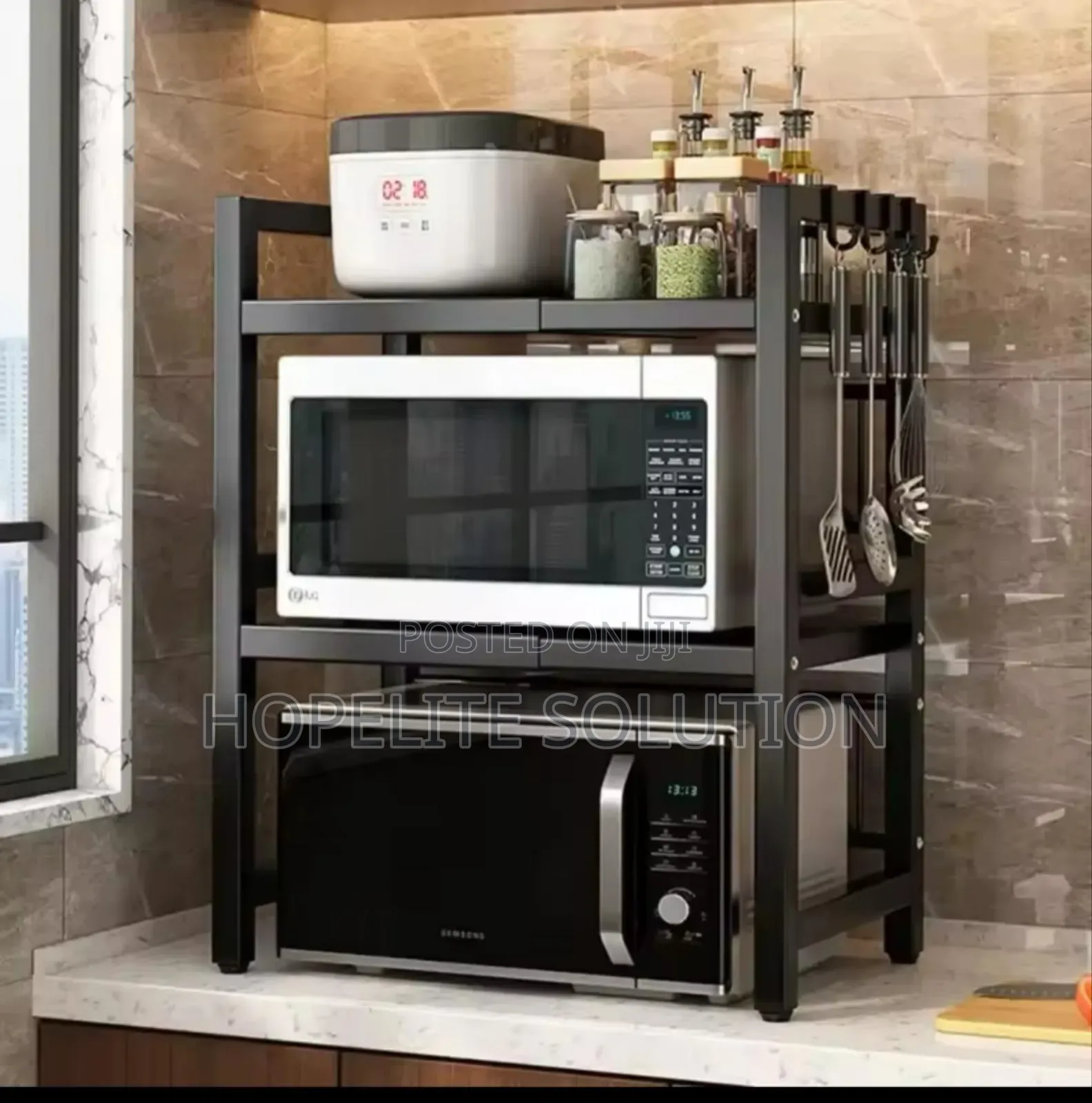 Double Layer Microwave Stand