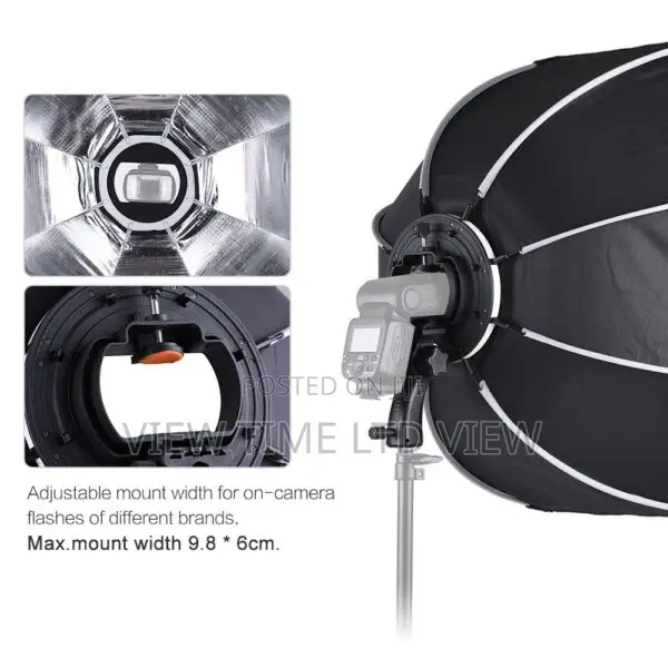 Triopo 65 Cm Portable Speedlight Mount Octagon Umbrella