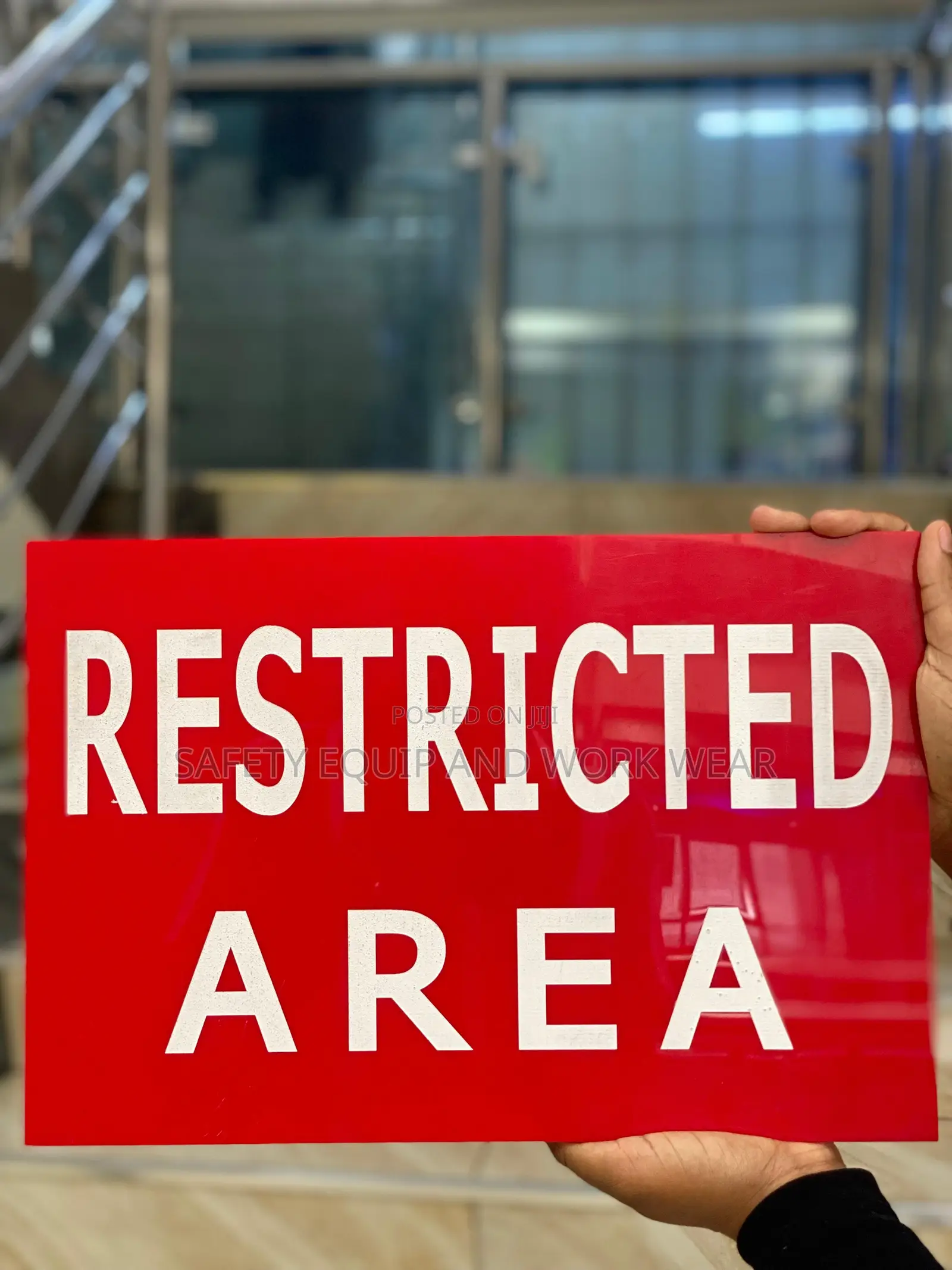 Restricted Area Sign – Laser In Use Warning