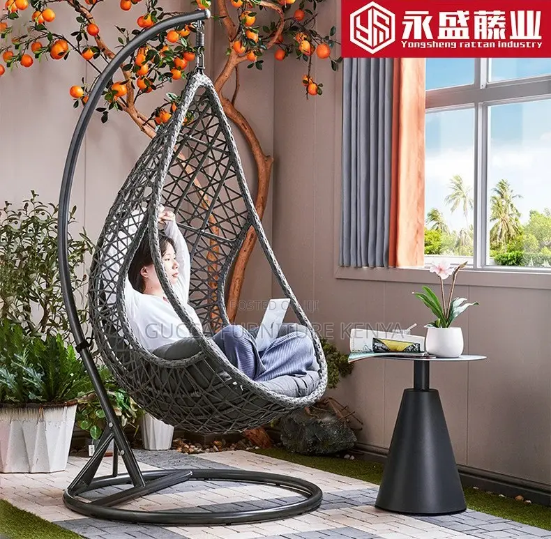 Office Chair: Indoor Outdoor Fabric Hammock Swing Chair