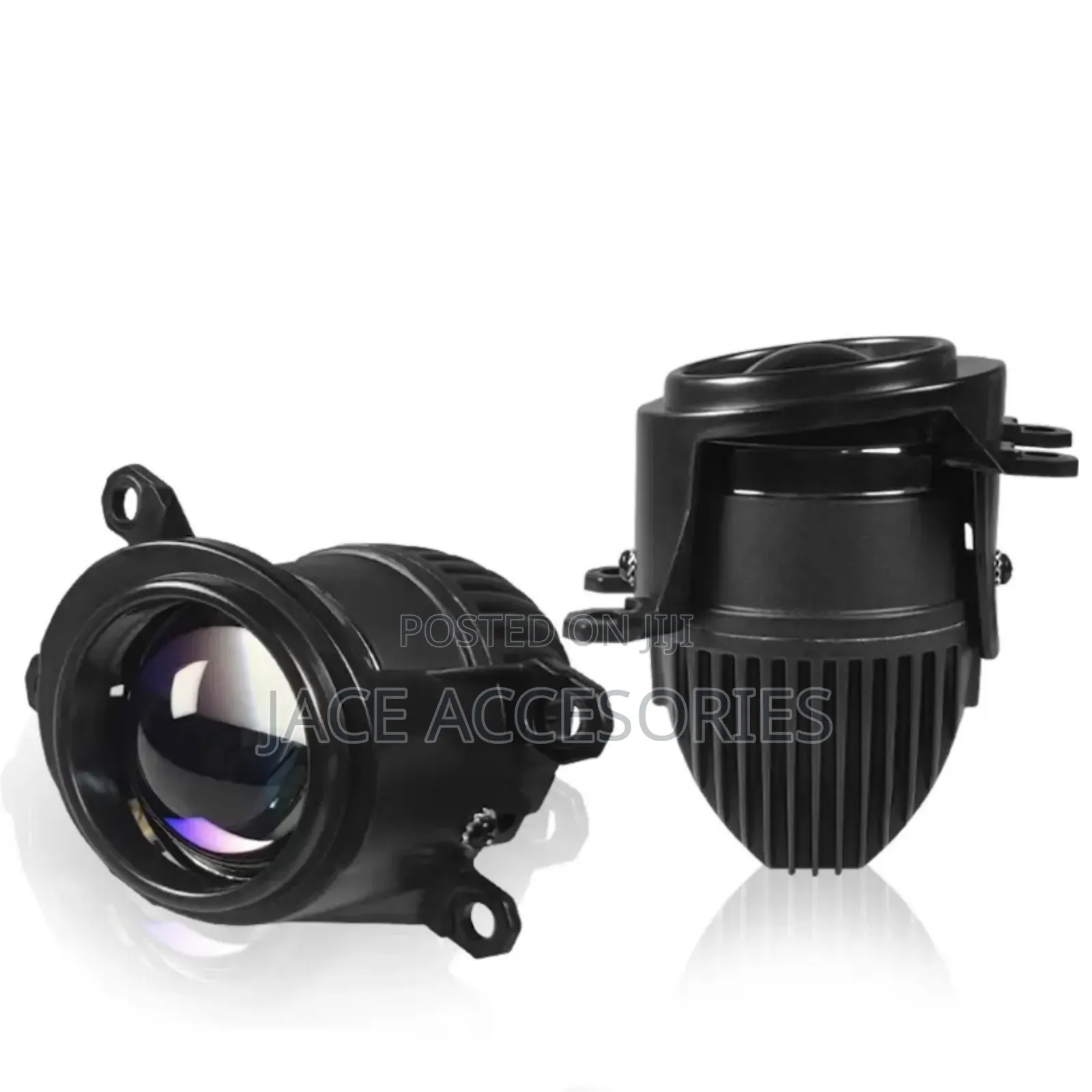 White Yellow Car Biled Fog Lights