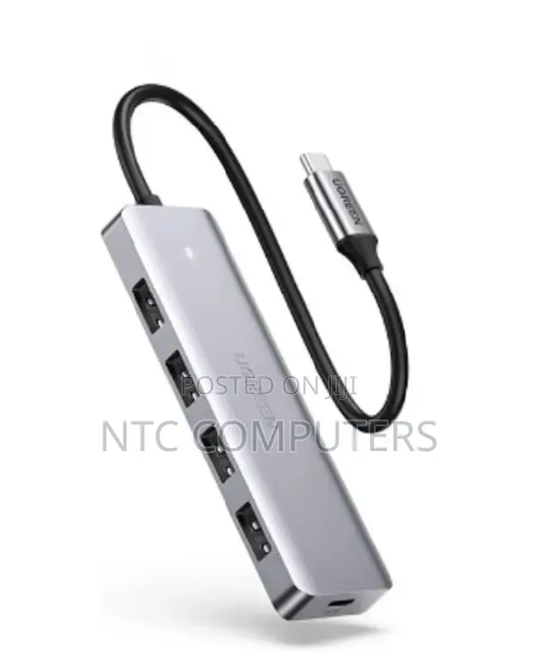 Ugreen 4-Port Usb3.0 Hub With Usb-C Power Supply