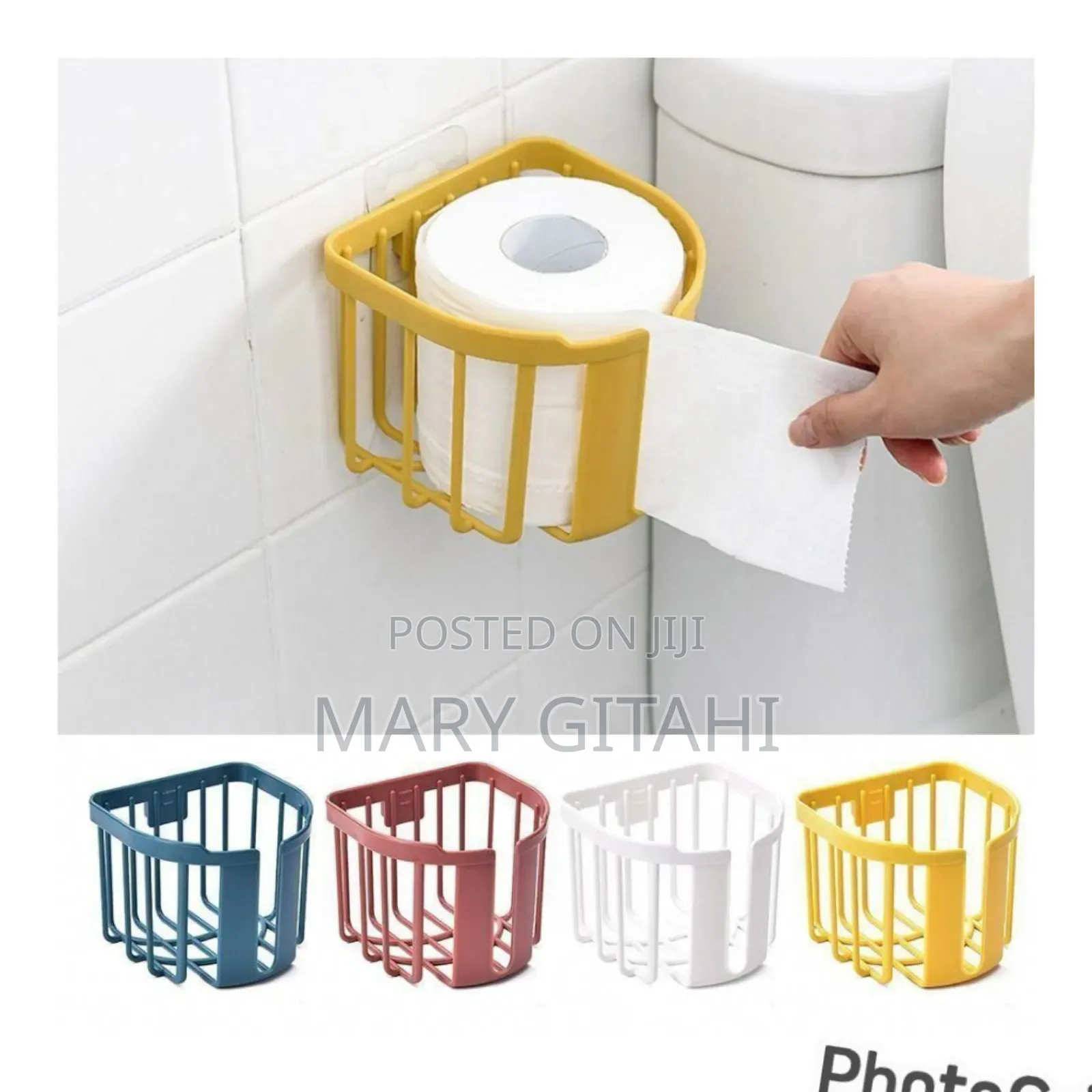 *Punch-Free Toilet Paper Holder*