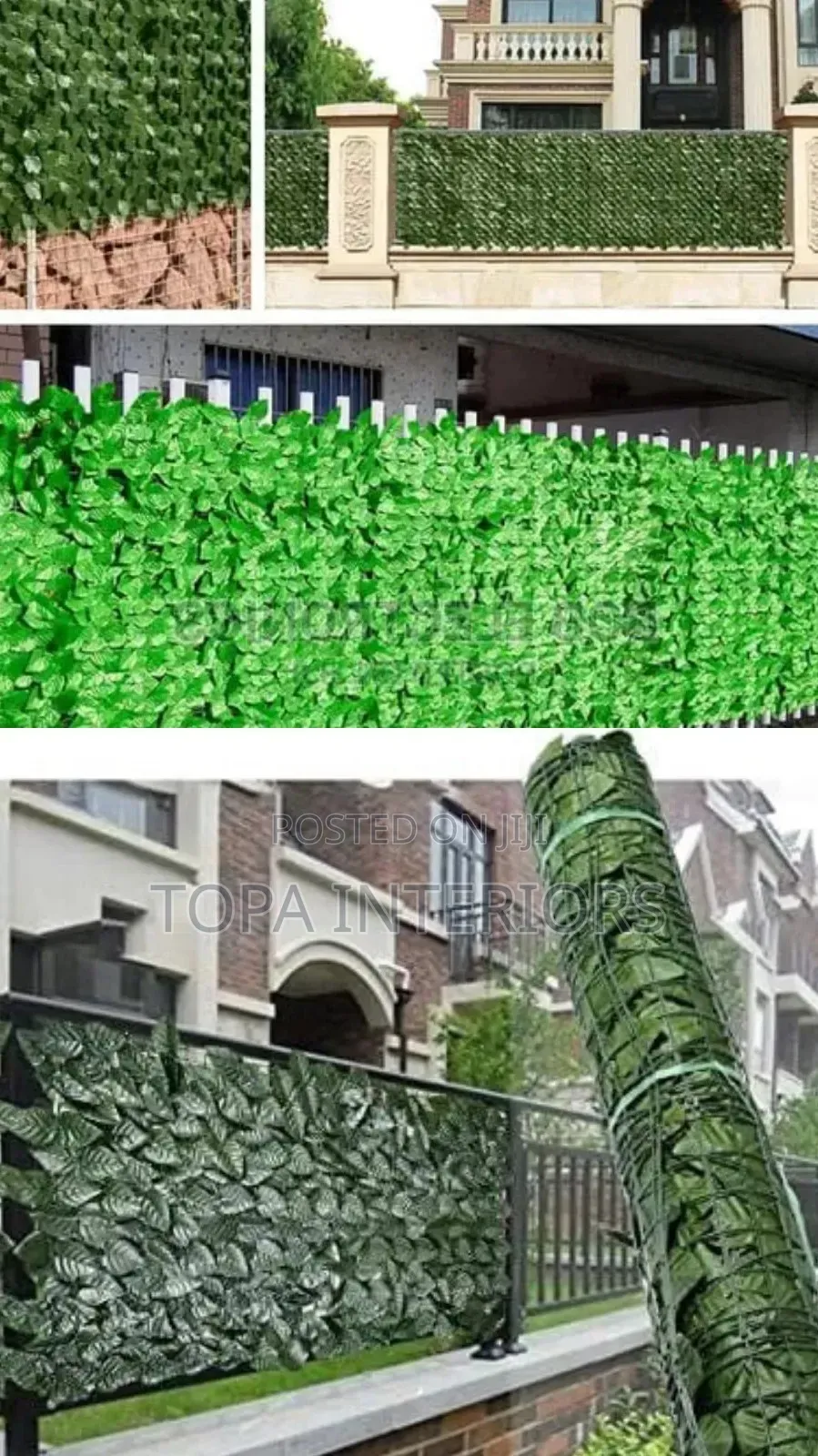 Artificial Green Flowers for Balcony Privacy Fence Cover